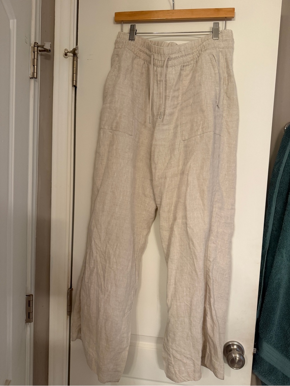 Athleta wide leg linen pants
